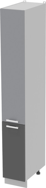 Изображение товара Шкаф-пенал кухонный Интерлиния Компо НШП-№1-2145 (серебро/антрацит)