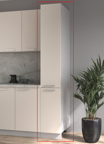 Изображение товара Шкаф-пенал кухонный Интерлиния Компо НШП-№1-2145 (дуб белый/дуб белый)