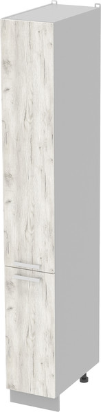 Изображение товара Шкаф-пенал кухонный Интерлиния Компо НШП-№1-2145 (дуб белый/дуб белый)