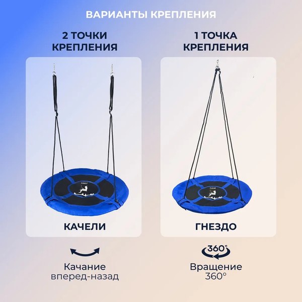 Изображение товара Качели Sundays Гнездо WD0015-A (синий)