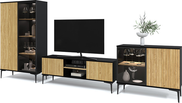 Изображение товара Горка Интерлиния Linea-С с подсветкой (дуб гринвич/черный)