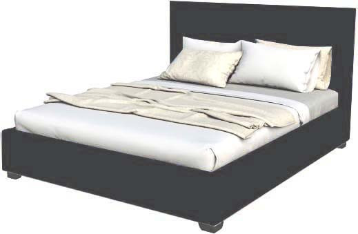 Изображение товара Двуспальная кровать Elmax Альба 180x200 с ПМ Газ-лифт Континентальная рама (Glory 20)