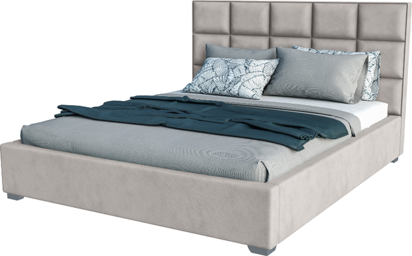 Изображение товара Двуспальная кровать Elmax Барлетта 200x200 с ПМ Газ-лифт Континентальная рама (Glory 01)