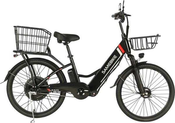 Изображение товара Электровелосипед Samebike Е-Alfa New со стальной рамой SB-E-ALFA350-36/10 (черный)