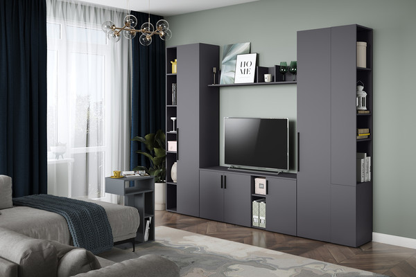 Изображение товара Полка Mobi Эйр 16.490 (серый графит 0162 РЕ)