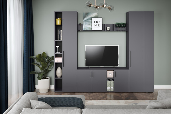 Изображение товара Полка Mobi Эйр 16.490 (серый графит 0162 РЕ)