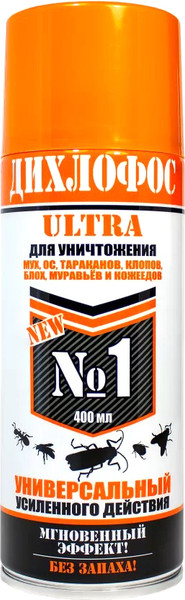 Изображение товара Аэрозоль от насекомых Аэро-Про Дихлофос Ultra (400мл)