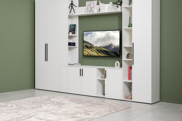 Изображение товара Стеллаж Mobi Эйр 16.323  (белый PE шагрень)