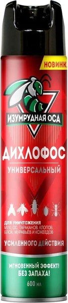 Изображение товара Аэрозоль от насекомых Изумрудная оса Ультра 600мл