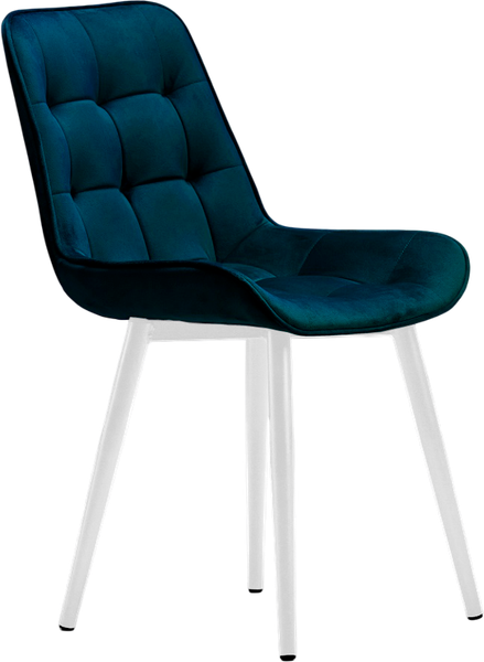 Изображение товара Стул Памир Румба F77 (синий/белая опора/поворотный)