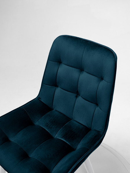 Изображение товара Стул Памир Румба F77 (синий/белая опора/поворотный)