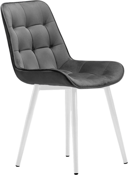 Изображение товара Стул Памир Румба F83 (серый/белая опора/поворотный)