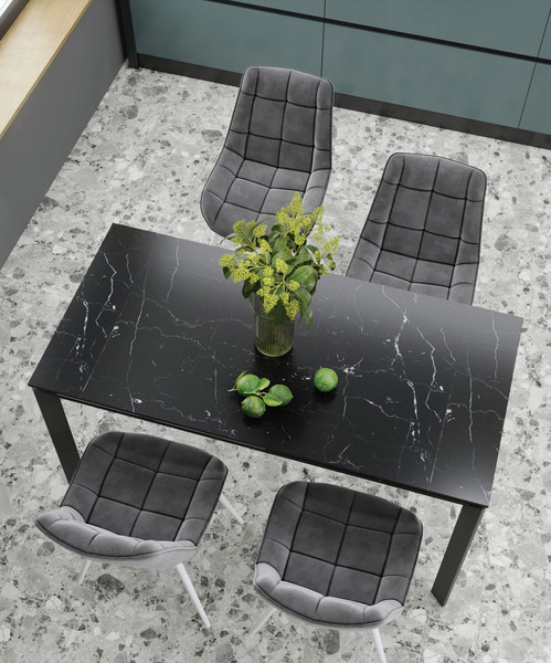 Изображение товара Стул Памир Румба F83 (серый/белая опора/поворотный)