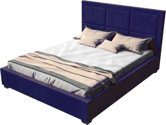 Изображение товара Двуспальная кровать Elmax Империя 200x200 с ПМ Газ-лифт Континентальная рама (Glory 15)