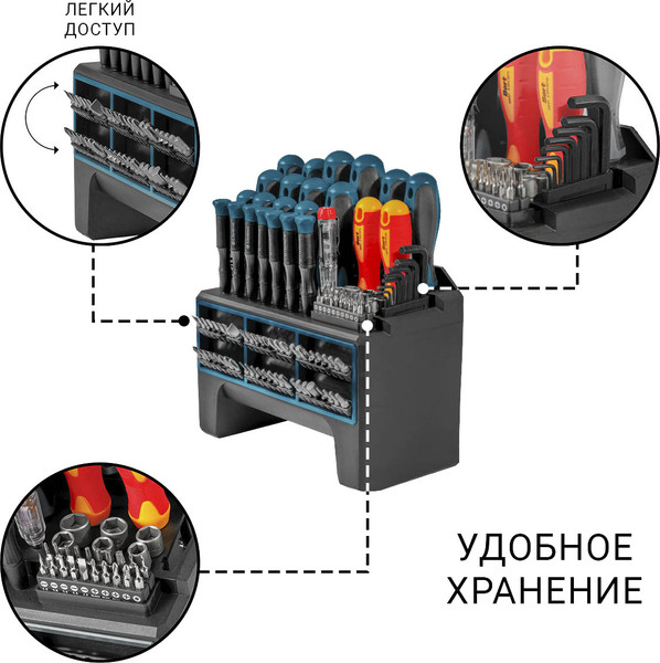 Изображение товара Универсальный набор инструментов Bort BTK-114 (93418538)