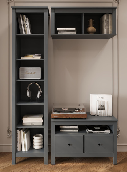 Изображение товара Полка-ячейка Mio Tesoro Сага навесная 2 секции (серый)