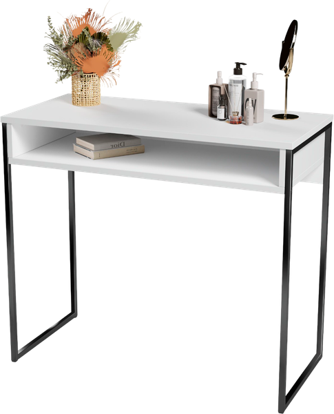 Изображение товара Консольный столик Soma СПМ-4-METAL (белый/черный)