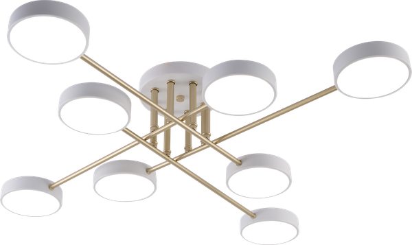 Изображение товара Потолочный светильник Mirastyle MH-3258/8 WH+GOLD