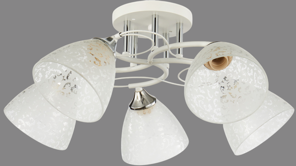 Изображение товара Потолочный светильник Mirastyle WX-6130/5 WH+CR