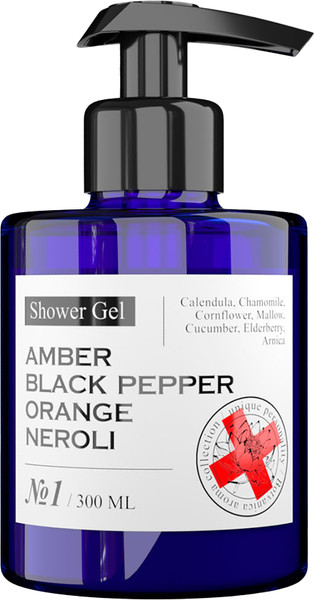 Изображение товара Гель для душа Maniac Gourmet Парфюмированный №1 Амбра, черный перец, апельсин, нероли (300мл)