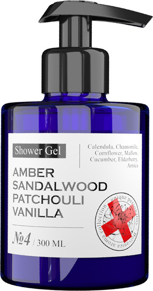 Изображение товара Гель для душа Maniac Gourmet Парфюмированный №4 Амбра, сандал, пачули, ваниль (300мл)