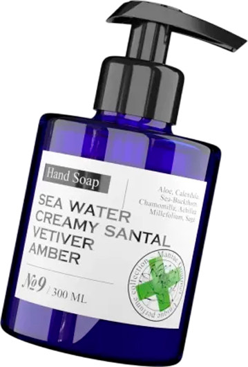 Изображение товара Мыло жидкое Maniac Gourmet Парфюмированное №9 Морская вода, сливочн. сандал, ветивер, амбра (300мл)