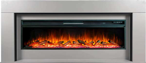 Изображение товара Каминокомплект Смолком Geneva V60 Vision 60 LOG LED (кашемир/черный)