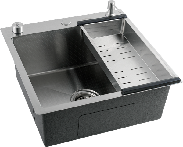 Изображение товара Мойка кухонная Futur FK 5050 Eco Embossing Pop-up Standart (сатин)