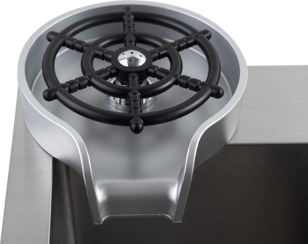 Изображение товара Мойка кухонная Futur FK 5050 Eco Embossing Pop-up Rinzer plus (сатин)