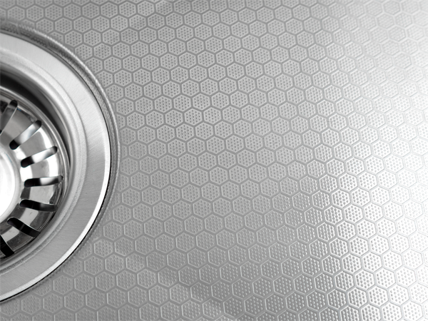 Изображение товара Мойка кухонная Futur FK 5550 Eco Embossing Pop-up Standart (сатин)