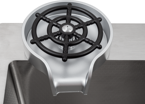 Изображение товара Мойка кухонная Futur FK 5550 Eco Embossing Pop-up Rinzer plus (сатин)