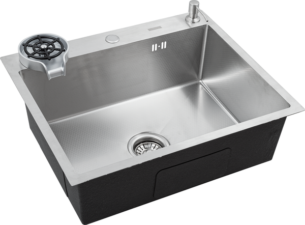 Изображение товара Мойка кухонная Futur FK 5550 Eco Embossing Pop-up Rinzer plus (сатин)