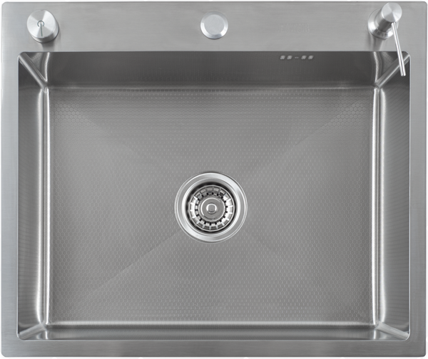 Изображение товара Мойка кухонная Futur FK 5550 Eco Embossing Pop-up Board plus (сатин)