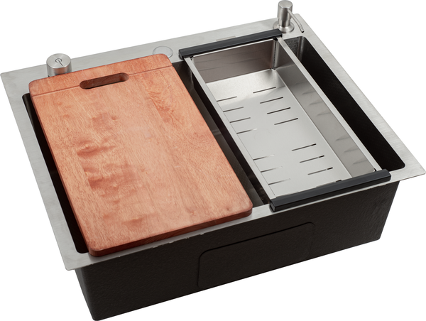 Изображение товара Мойка кухонная Futur  FK 6050 Eco Embossing Pop-up Board plus (сатин)