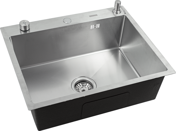 Изображение товара Мойка кухонная Futur FK 6050 Eco Embossing Pop-up Standart (сатин)