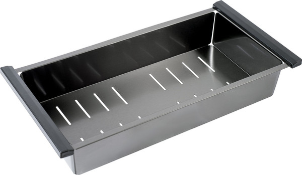 Изображение товара Мойка кухонная Futur FK 5550 Eco Embossing Pop-up Rinzer plus (черный нано)