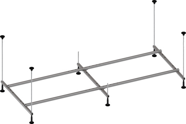 Изображение товара Ванна акриловая Lauter Aurora 140x70 / 21010040 (с каркасом, лицевым и торцевым экранами)