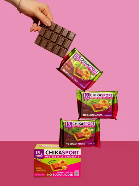 Изображение товара Протеиновый шоколад Chikalab Молочный шоколад (4x100г)