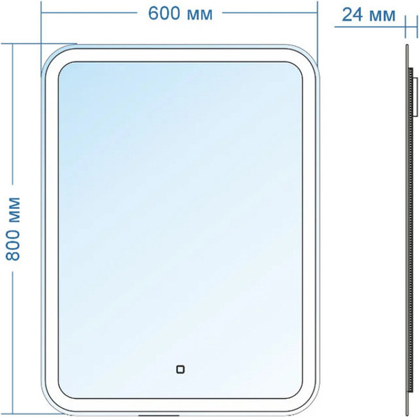 Изображение товара Зеркало Silver Mirrors Malta Lite 60x80 / LED-00002663