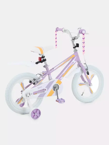 Изображение товара Детский велосипед Rant Eclipse 16 (сиреневый, разобранный, в коробке)