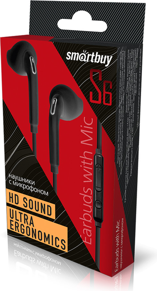 Изображение товара Наушники-гарнитура SmartBuy S6 / SBH-201K (черный)