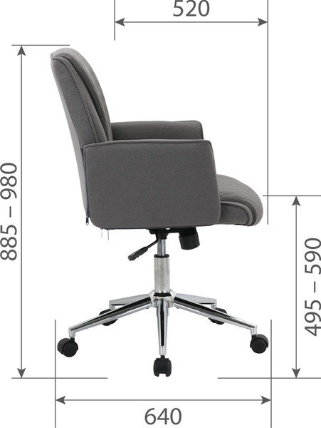 Изображение товара Кресло офисное Chairman CH302 (серый N)
