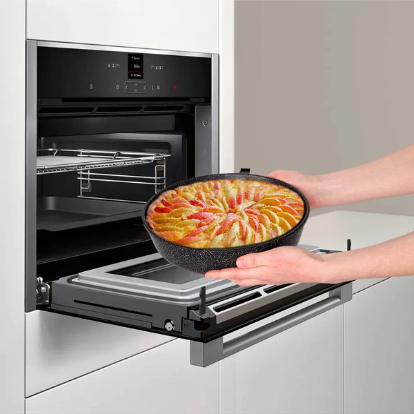 Изображение товара Сковорода Нева Металл Посуда Мраморная MR77026 (с крышкой)