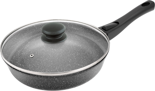 Изображение товара Сковорода Нева Металл Посуда Мраморная MR77028 (с крышкой)