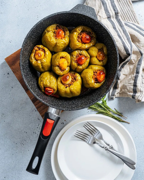 Изображение товара Сотейник Нева Металл Посуда Каменная Черный гранит 181324