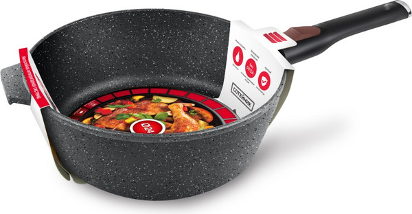 Изображение товара Сотейник Нева Металл Посуда Каменная Черный гранит 181324