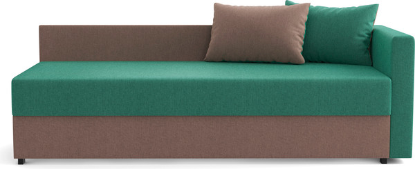 Изображение товара Тахта Олмеко Мальта М (жаккард, тесла грин/жаккард, тесла корица)