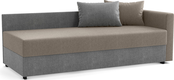 Изображение товара Тахта Олмеко Мальта М (жаккард, тесла дым/жаккард, тесла серый)