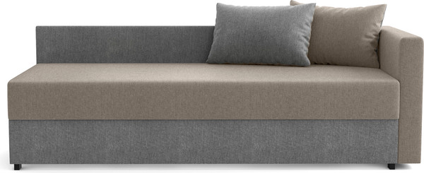 Изображение товара Тахта Олмеко Мальта М (жаккард, тесла дым/жаккард, тесла серый)