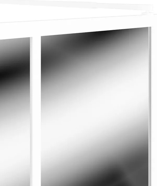 Изображение товара Душевая стенка Teymi Helmi 90x200 / T00302 (прозрачное стекло/белый матовый)